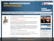 Tablet Screenshot of cdu-eppertshausen.de